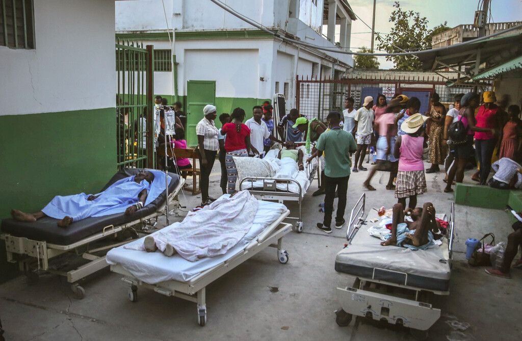Verzweiflung und Leid in Haiti