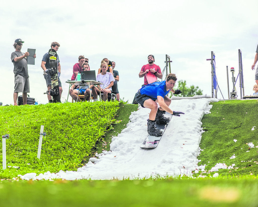Snowboardcross-Asse im Startmodus