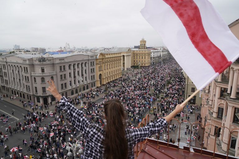 Proteste gegen Lukaschenko vor einem Jahr wurden niedergeschlagen.AP