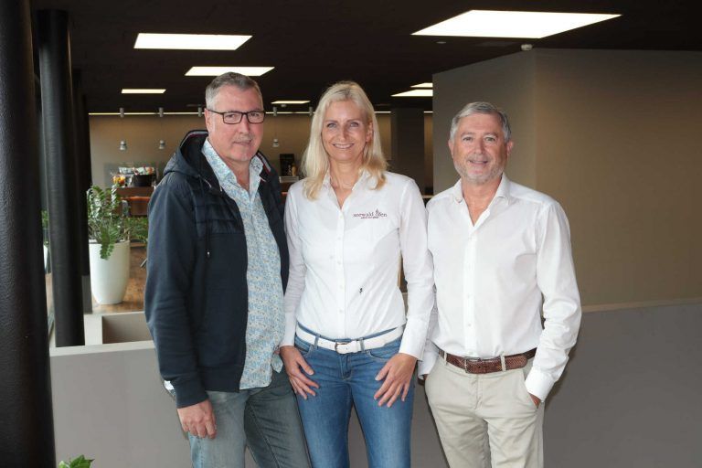 Helmut Scholler, Bettina Blenke und Emilio Bietti.