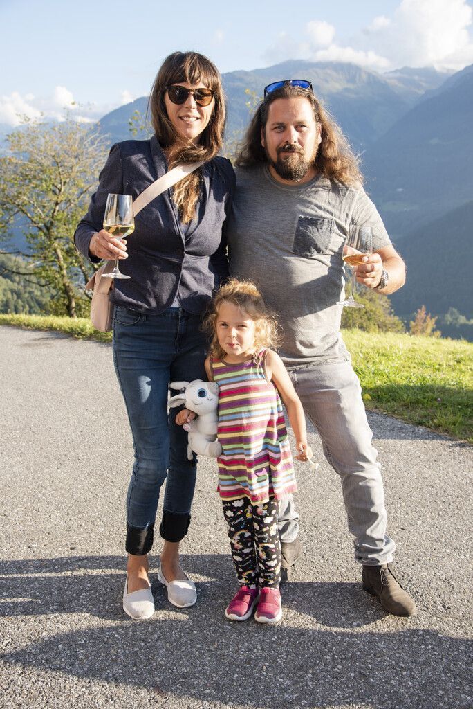 Alexander Bitschnau mit Frau Corinne und Tochter Lisa.
