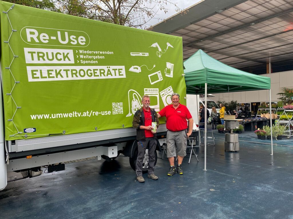 Re-Use Truck macht Station im Bezirk Dornbirn