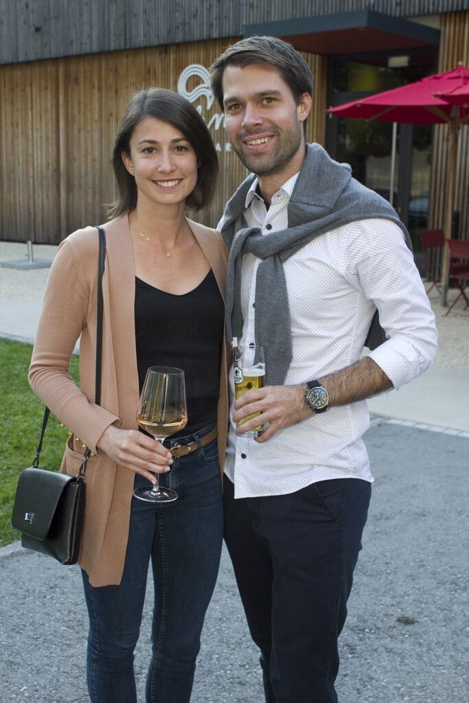 Miriam Schreiber und Hannes Wölfl (Porsche).