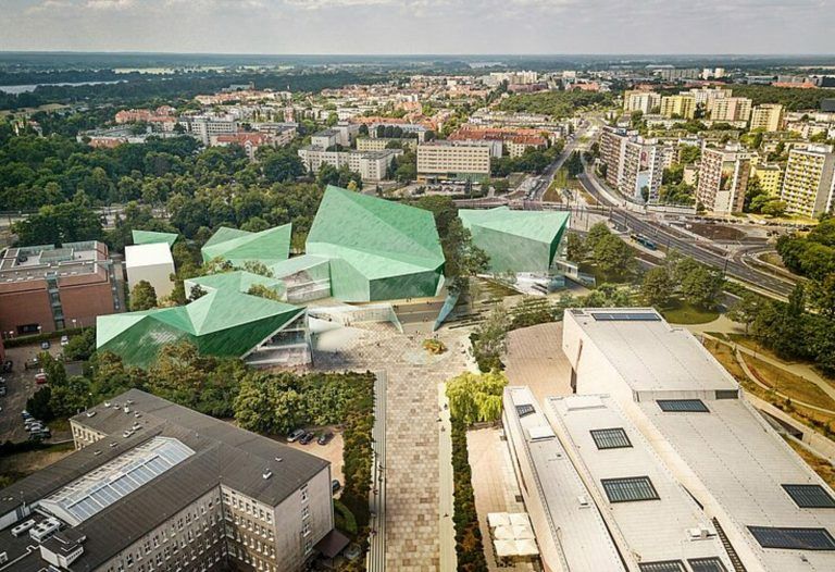 Film Centre aus der Vogelperspektive.