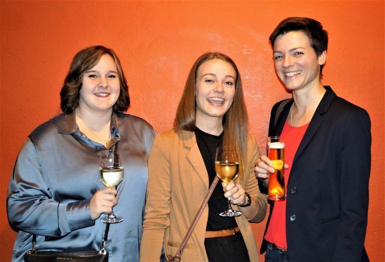 Hanna Ammon, Michelle Baumann und Julia Bek vom Vorarlberger Gemeindeverband hatten sichtlich Spaß.