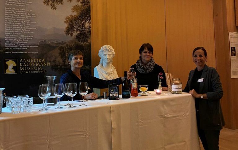 An der Museumsbar wurde bei der aktuellen Angelika-Kauffmann-Ausstellung zum Aperitivo Italiano geladen.