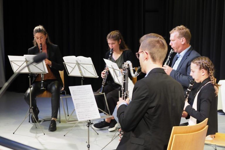 Das Klarinetten-Ensemble „Clariso“ sorgte für die musikalische Umrahmung des Ehrenabends.