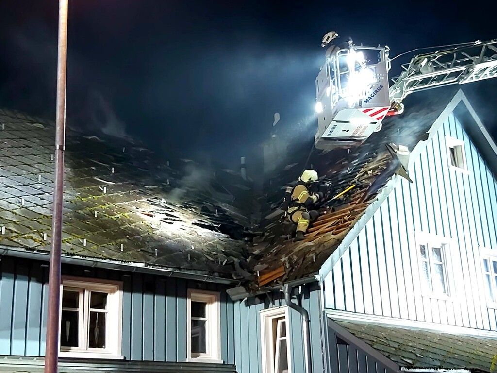Dachstuhlbrand in Hohenems