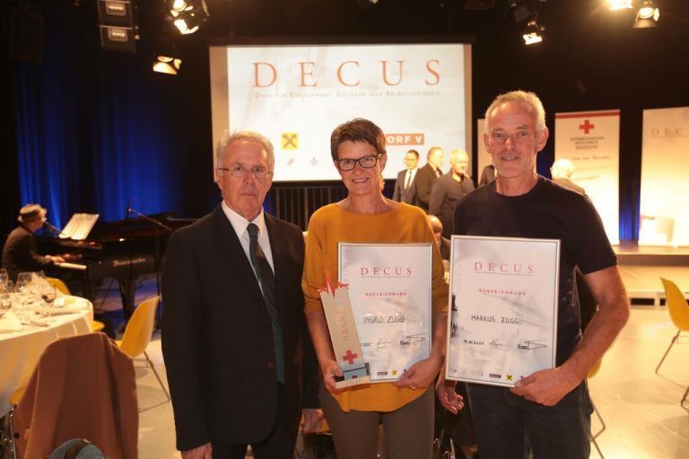 Günter Lampert, Ingrid und Markus Zugg.