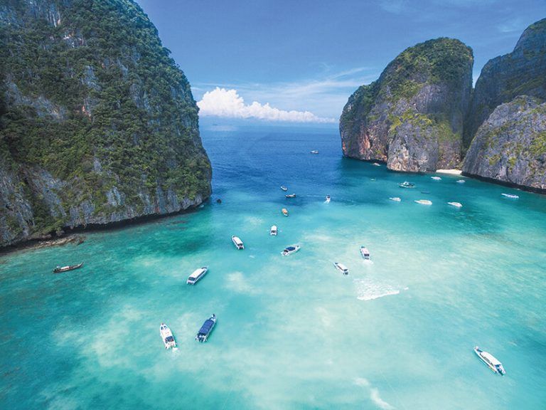 In der Maya Bay auf Ko Phi Phi findet man ein Stückchen Paradies.Unsplash/Muleba