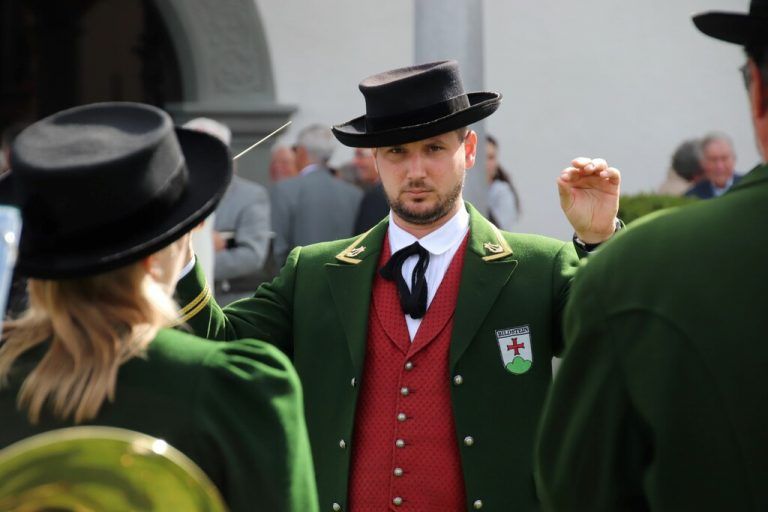 Kapellmeister Christian Lapitz dirigierte erstmals den MV Bildstein.