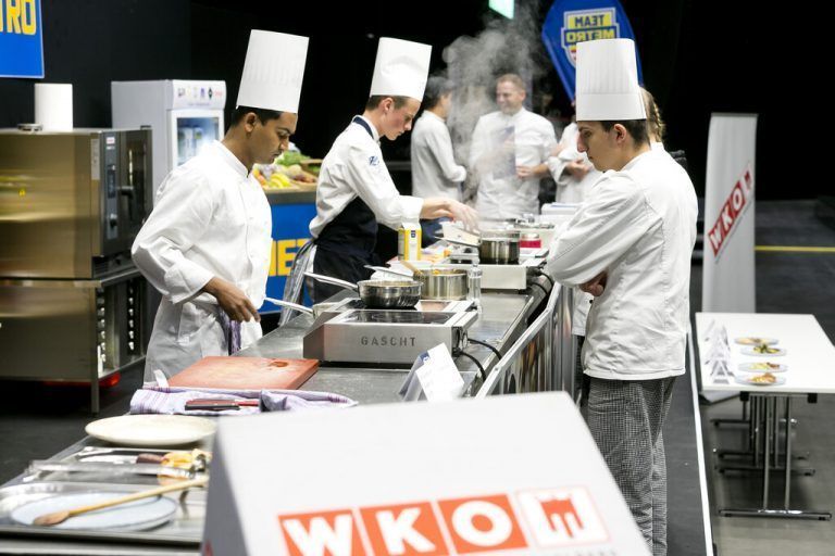 Speed Cooking-Contest beim Landeslehrlingswettbewerb XibergSkills 2021.