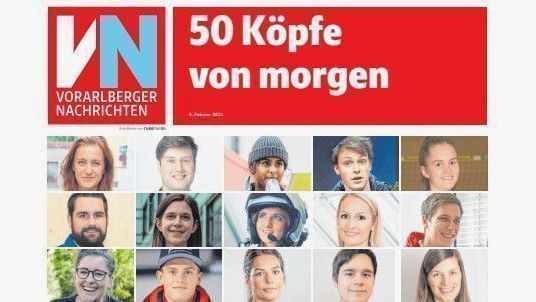 Die Vorarlberger Nachrichten suchen „50 Köpfe von morgen“