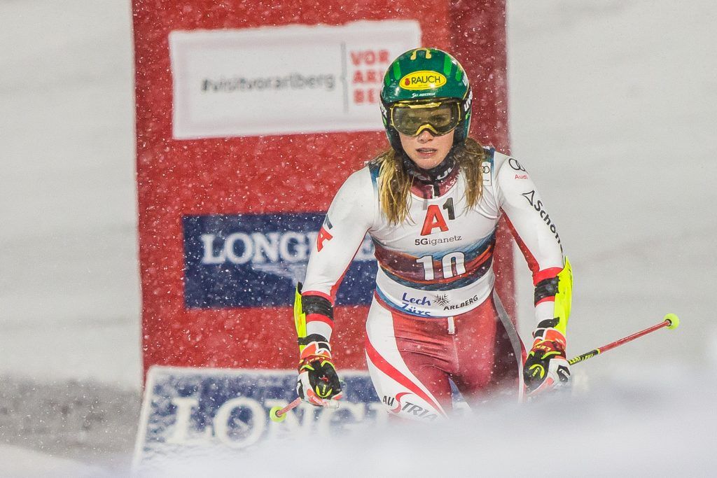 Schneetreiben, Erkältung - zu viel für Katharina Liensberger