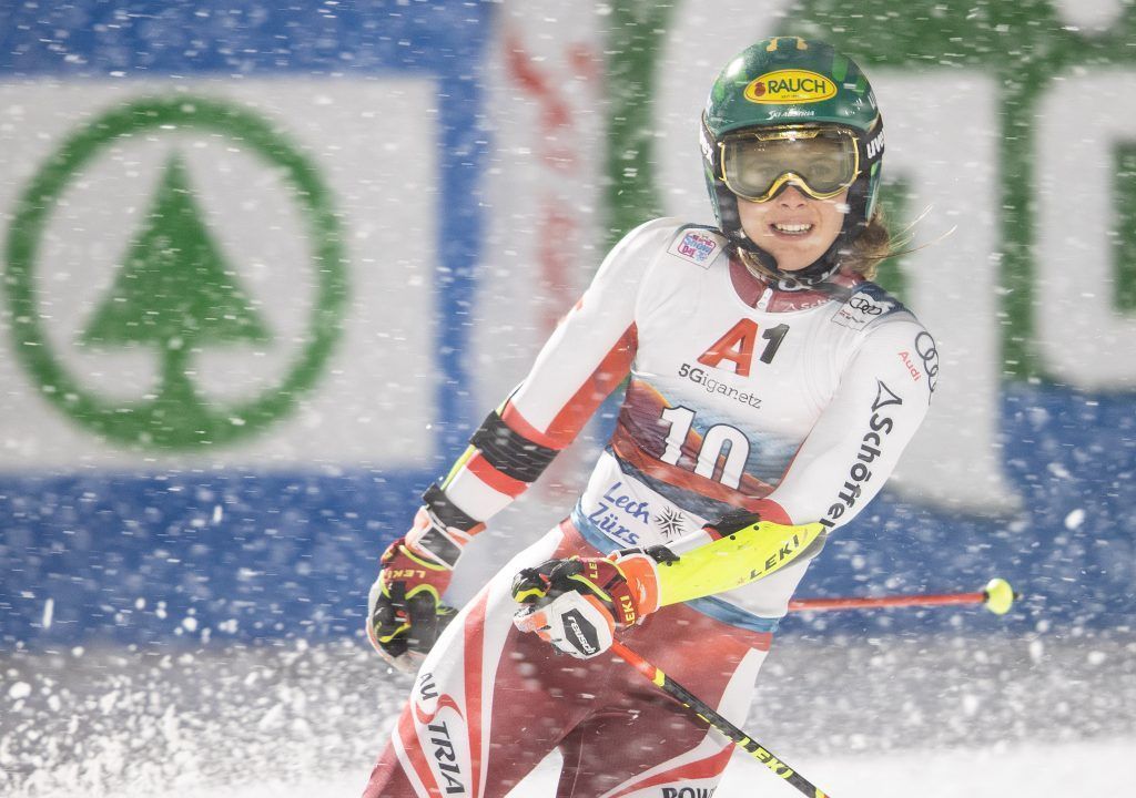 Schneetreiben, Erkältung - zu viel für Katharina Liensberger