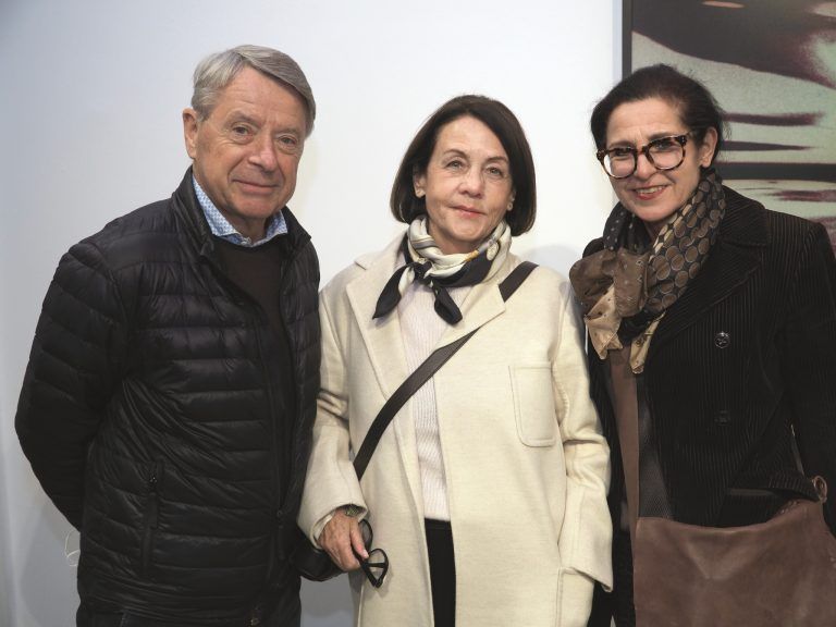 Besucher: Herbert und Elke Alber mit Margot Prax.