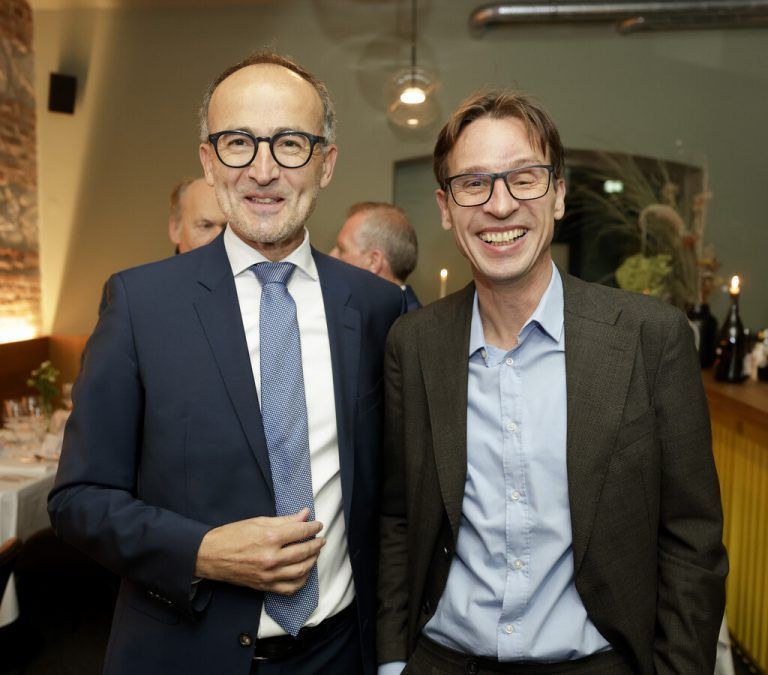 Auch Tobias Natter (v.l.) und Walter Hämmerle kamen zum Austausch.