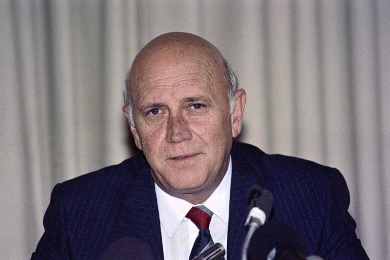Frederik Willem de Klerk ist im Alter von 85 Jahren einem Krebsleiden erlegen. AFP
