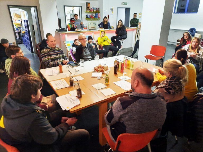Gemeindepolitiker standen der Rankweiler Jugend Rede und Antwort. <span class="copyright">Marktgemeinde</span>