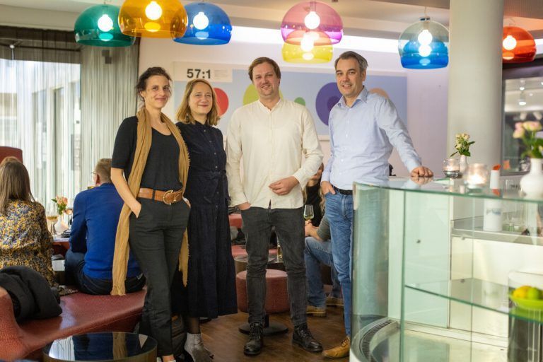 Hauptdarstellerin und Kabarettistin Anna Gross, Astrid Felsner (PR & Kommunikation VVV), Filmdirektor und Produzent Martin Venier sowie Christian Hillbrand (Geschäftsführer VVV).