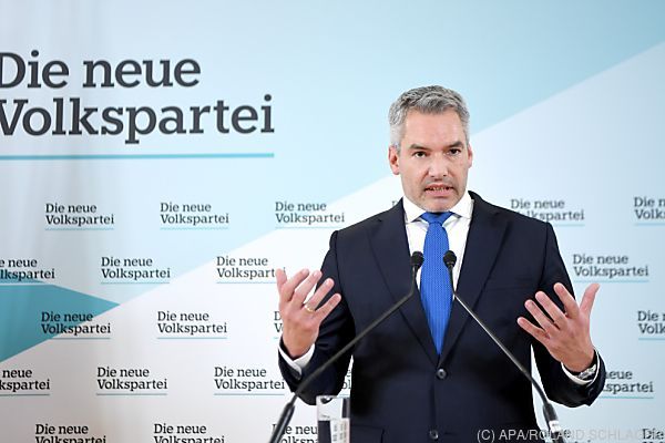 ÖVP stellt sich mit Nehammer als Kanzler neu auf