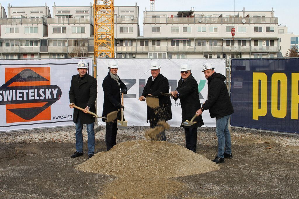 Zima: Spatenstich für Wiener Quartier