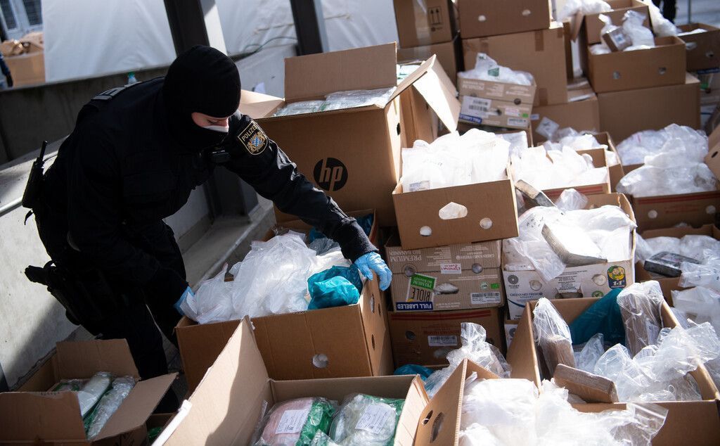 Bayerische Polizei vernichtet 1,5 Tonnen Kokain