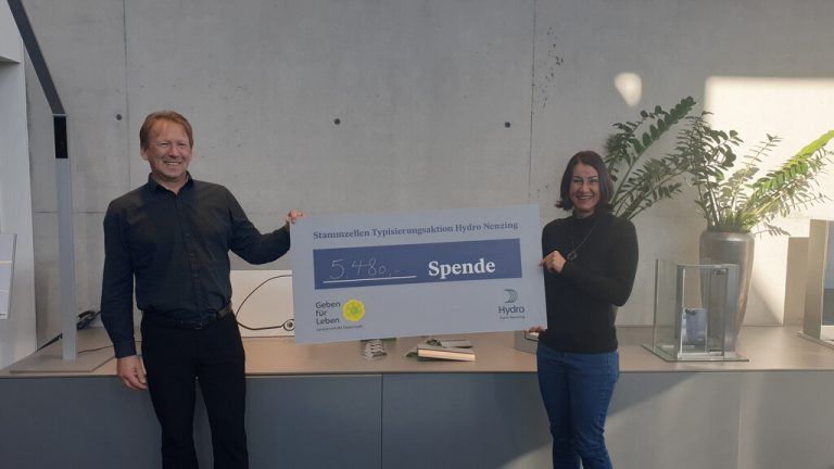 Die Spende an Geben für Leben kam einer Typisierungsaktion im Dezember zugute.