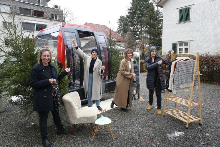 Einkauf in der Gondel