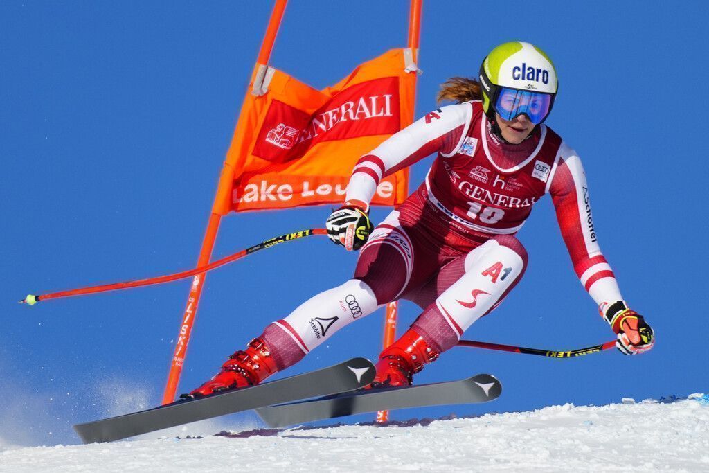Platz drei für Mirjam Puchner bei Goggias Abfahrtssieg. »C1