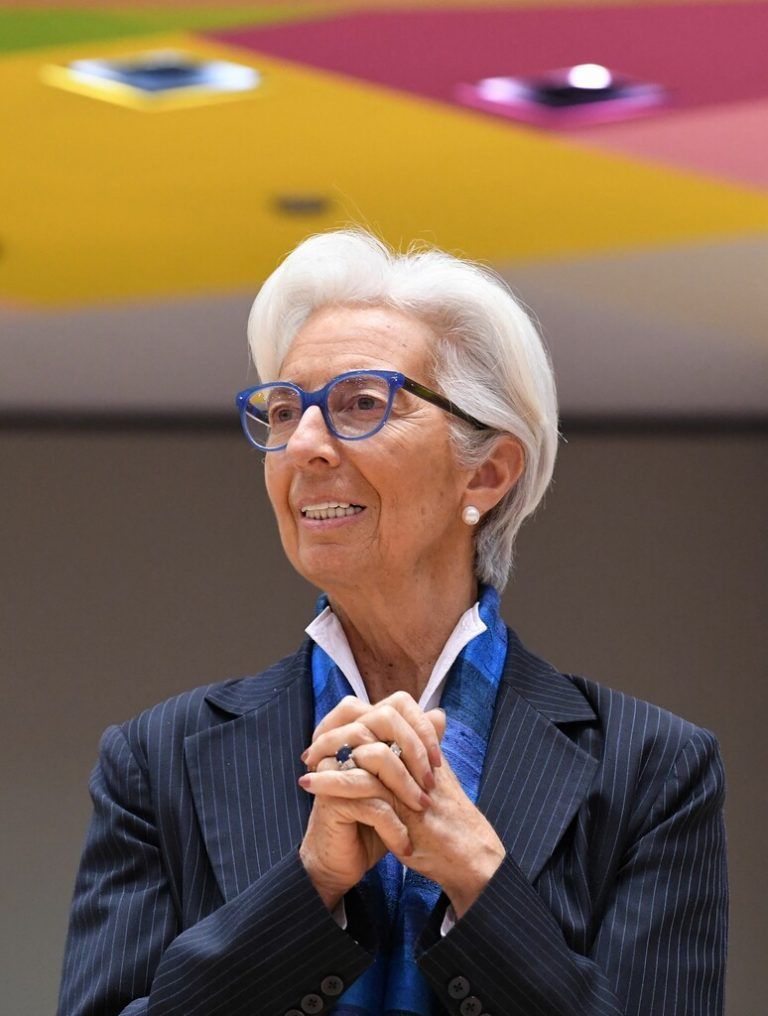 Von EZB-Präsidentin Christine Lagarde werden erste Signale erwartet. afp