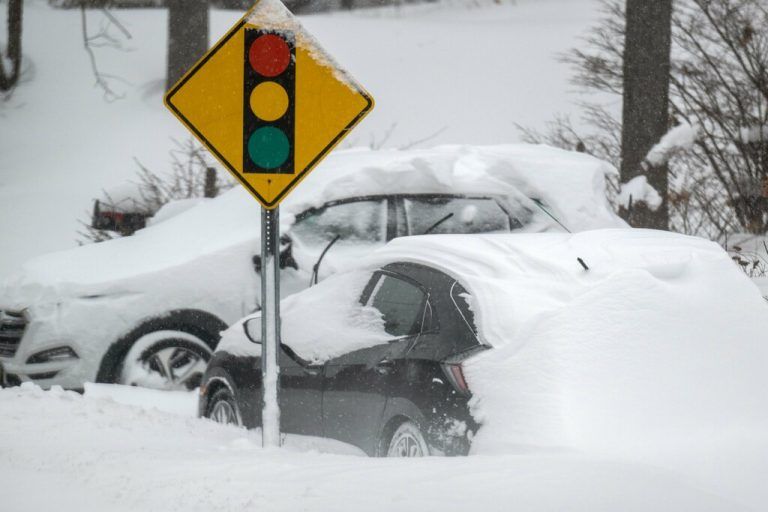 Ausnahmezustand in New York, wo mehr als 60 cm Schnee fielen. ap