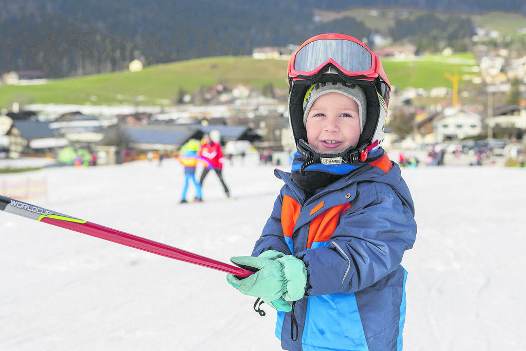 Glücklich über jeden Flecken Schnee
