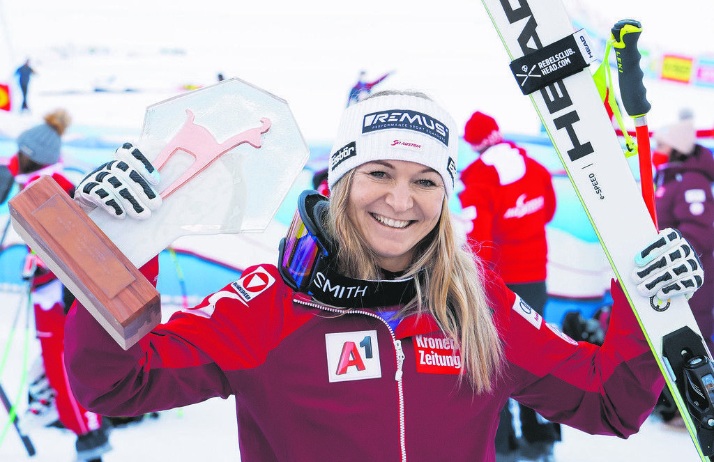 Ariane Rädler lacht erstmals vom Stockerl