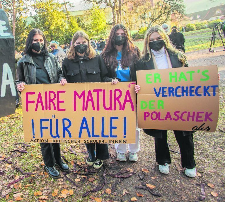 Protest gegen mündliche Matura