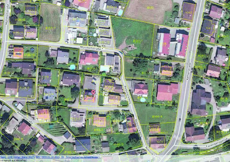 © Land Vorarlberg: data.vorarlberg.gv.at, BEv (DKM); maps4news