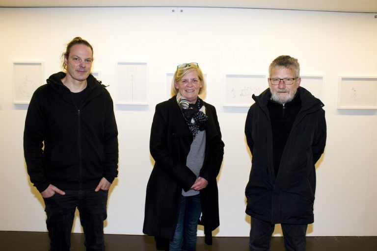 Peter Wehinger (l.) stellt bei Andrea und Franz Romagna in der Galerie.Z aus.