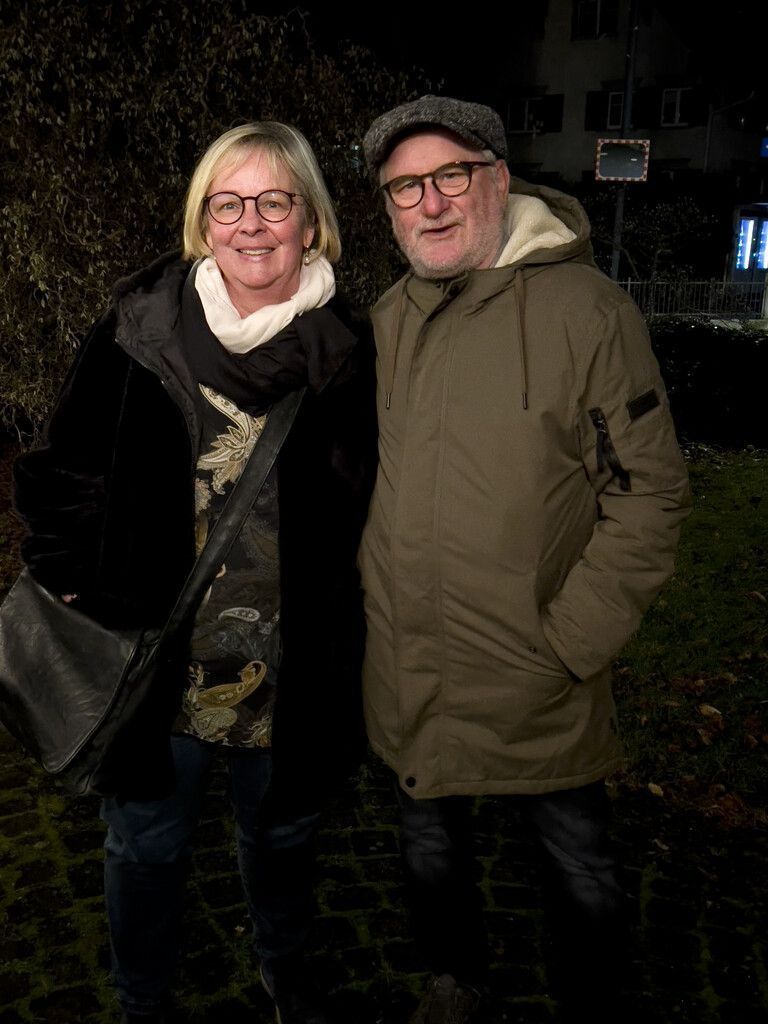 Sibylle und Friedmund Hermann kamen in die Galerie.