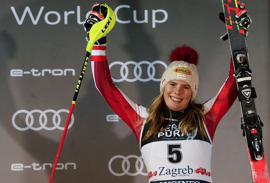 Für Platz drei zündete Katharina Liensberger den Turbo. »C3