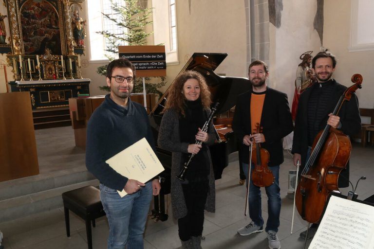 Yunus Kaya, Sandra Schmid, Joachim Tschann und Mathias Johansen.<span class="copyright">Meusburger</span>