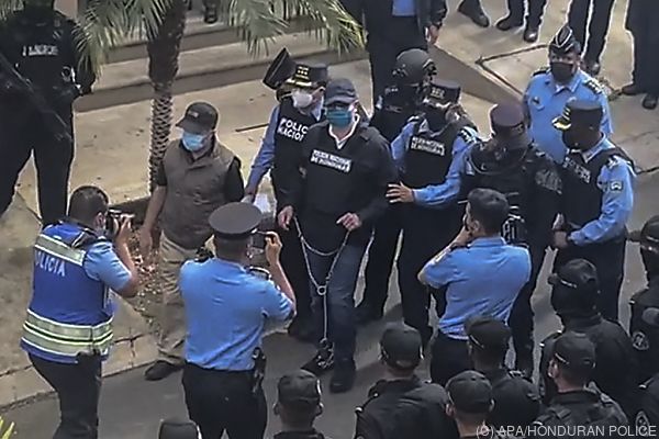 Ex-Präsident von Honduras festgenommen: USA für Auslieferung
