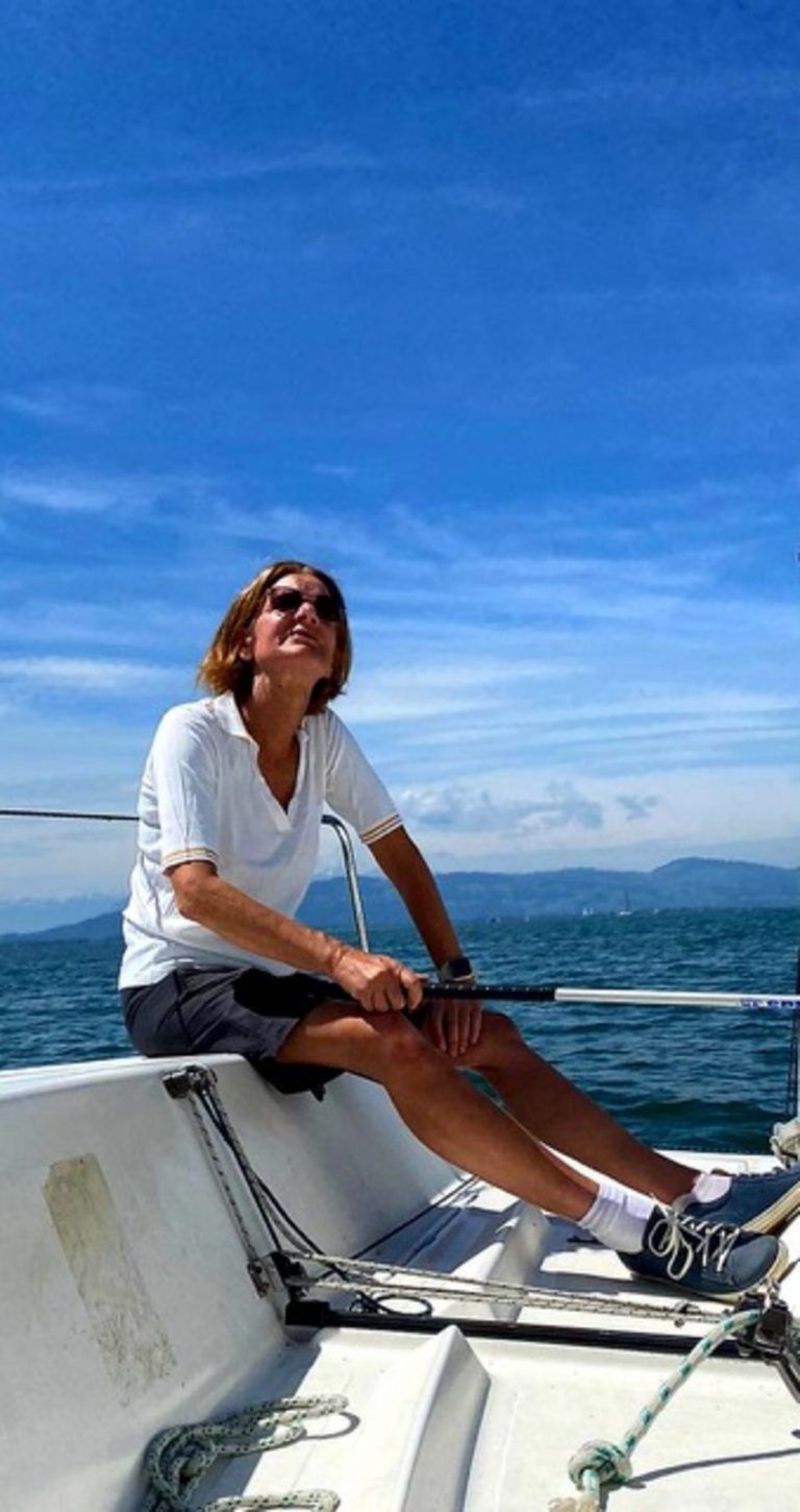 Beim Segeln kann sich Angelika Braza gut entspannen.
