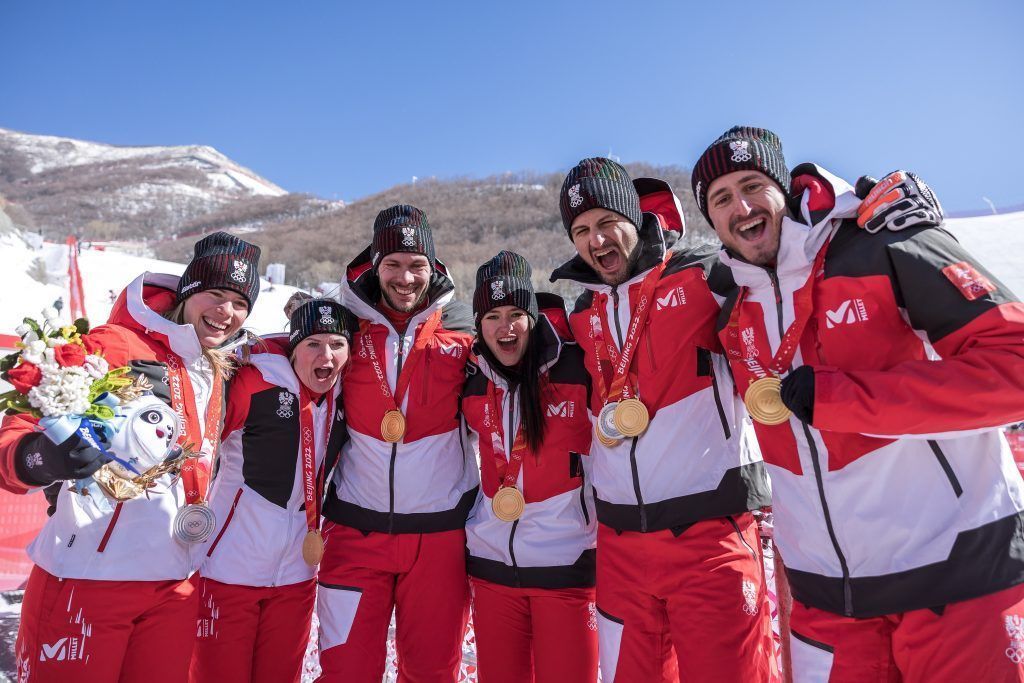 Ski-Alpin-Teambewerb: Goldmedaille für Liensberger und Strolz