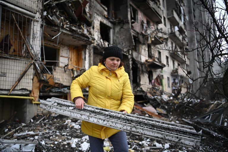 Ukraine vermeldet, dass Zivilisten zwischen die Fronten geraten. <span class="copyright">Daniel LEAL / AFP</span>