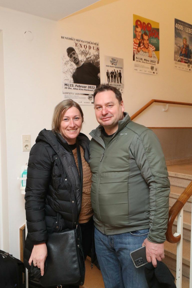 Interessierte Besucher: Claudia und Andreas Kiechle.