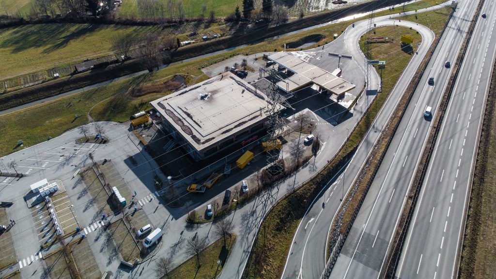 Umbau sorgt für Dixiklo-Stunk an der Autobahn