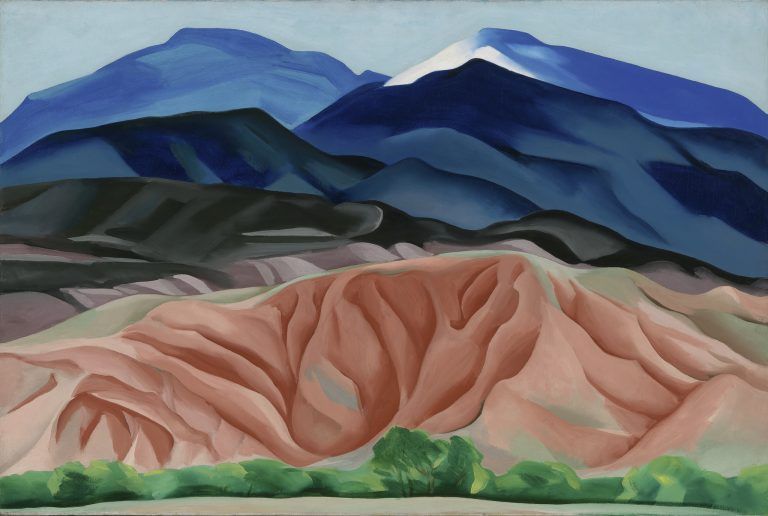 „Black Mesa Landscape, New Mexico/Out Back of Marie‘s II“ von Georgia O‘Keeffe, 1930. Beyeler, O‘Keeffe-Museum, robison