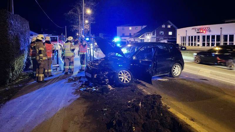 Hard: Auto reißt bei Kollision Baum aus dem Boden