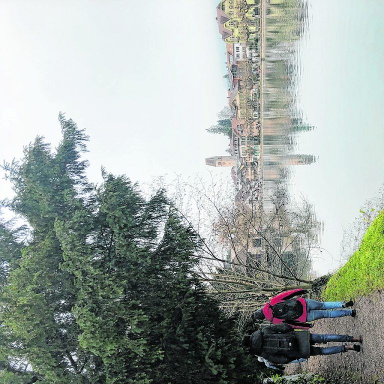 Ein Spaziergang entlang der Aare in Interlaken am winterlichen Sonntagmorgen. Edith Rhomberg (4)