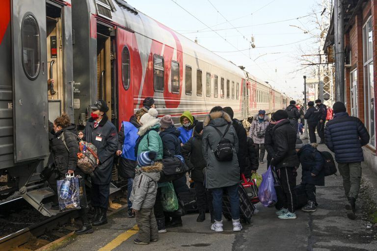 Evakuierung im Osten der Ukraine.